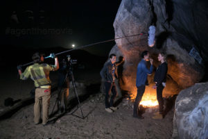 Night shot from the filming of Agent, Derek Ting, Recursor.tv