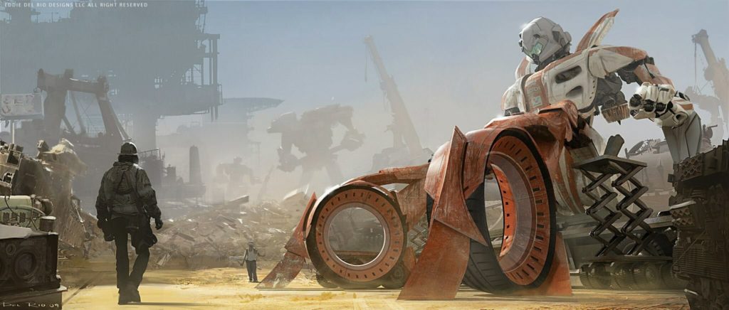Original art created and (c) Eddie Del Rio, sci-fi concept artist on Recursor.TV