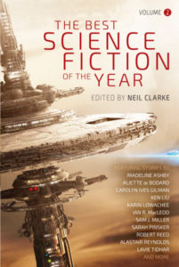 Best Science Fiction of the Year Volume 2 cover art, review by Recursor.TV