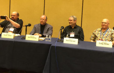 David Gerrold and others answering questions at LOSCON 43